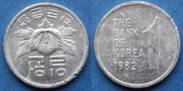 SOUTH KOREA - 1 Won 1982 "Rose Of Sharon" KM# 4a Monetary Reform (1966) - Edelweiss Coins - Corea Del Sud