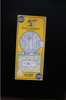Carte Routière Michelin Au 200000ème N° 60 Le Mans - Paris 1967 - Mapas/Atlas