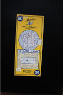 Carte Routière Michelin Au 200000ème N° 60 Le Mans - Paris 1967 - Cartes/Atlas