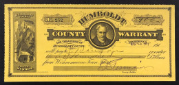 USa U.s.a. State Of Nevada Humboldt Winnemucca County Warrant LOTTO 625 - Billetes De Estados Unidos (1928-1953)