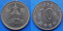 SOUTH KOREA - 10 Won 1999 "Pagoda At Pul Puk Temple" KM# 33.2 Monetary Reform (1966) - Edelweiss Coins - Corea Del Sud