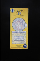 Carte Routière Michelin Au 200000ème N° 62 Chaumont - Strabourg 1970 - Mapas/Atlas