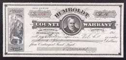 USa U.s.a. State Of Nevada Humboldt Winnemucca County Warrant LOTTO 626 - Billets Des États-Unis (1928-1953)