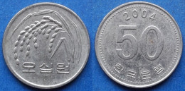 SOUTH KOREA - 50 Won 2004 "Oat Sprig" KM# 34 Monetary Reform (1966) - Edelweiss Coins - Corea Del Sud