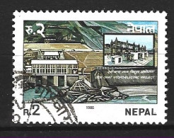 NEPAL. N°435 Oblitéré De 1985. Barrage Hydroélectrique. - Elettricità