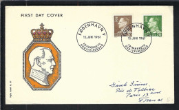 DANEMARK Ca.1961: FDC De Copenhague Pour Paris (France) - FDC