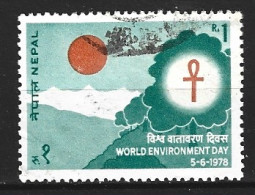 NEPAL. N°332 Oblitéré De 1978. Journée Mondiale De L'Environnement. - Environment & Climate Protection