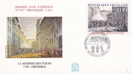 FDC---1988 -- La Journée Des Tuiles  ..cachet  Grenoble & Vizille - 38 - 1980-1989