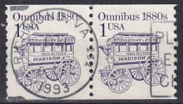 EN PAIRE OMNIBUS CACHET RICHMOND Ville En Virginie 1993 - Oblitérés