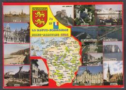 123773/ HAUTE-NORMANDIE, Carte Géographique Illustrée - Haute-Normandie