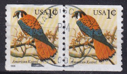 EN PAIRE American Kestrel 1996 CACHET San Francisco  Californie - Usados