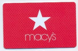 Macy's, U.S.A., Carte Cadeau Pour Collection, Sans Valeur # Macys-10 - Cadeaubonnen En Spaarkaarten