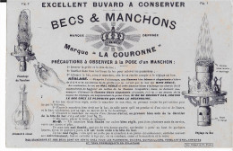 Buvard Annees  50's  NEUF LA COURONNE BECS ET MANCHONS - Other & Unclassified