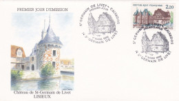 FDC---1986 -- Chateau De St Germain De Livet  --LISIEUX--  ..cachet  Saint GERMAIN DE LIVET -- 14 - 1980-1989