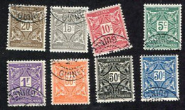 Colonie Française, Guinée, Taxe N°16/23 Oblitérés, Qualité Très Beau - Used Stamps