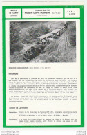 TRAIN Tramway Tram Ligne CAPPY Chemin De Fer Froissy Cappy Dompierre CFCD Voie étroite Fiche Descriptive & Plan Au Dos - Europe