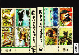 IMGM/32 VEREINTE NATIONEN UNO WIEN 1999/00  MICHL  287/90 + 303/06 VIERERBLOCK ** Postfrisch Siehe ABBILBUNG - Unused Stamps