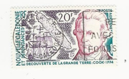 Nouvelle Calédonie - 1974 Découverte De L'île Par Le Capitaine Cook - N° PA154 Oblitéré - Used Stamps