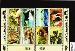 IMGM/33 VEREINTE NATIONEN UNO WIEN 1999/00  MICHL  287/90 + 303/06 VIERERBLOCK ** Postfrisch Siehe ABBILBUNG - Unused Stamps