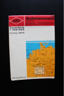 Carte De La Forêt Noire / Schwarzwald Tourenkarte 1/250000 8 Aufllage 1967/68 (JRO-Verlag München) - Altri & Non Classificati