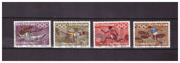 LIECHTENSTEIN   . N °  499 / 502  .   SERIE J.O.  DE  MUNICH      OBLITEREE  .  SUPERBE . - Oblitérés