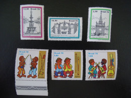 Brasilien Mi 1662-1664+1731-1733 ** , Sc 1568-1570+1632-1634 MNH - Neufs