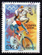 FRANCE 2008 - 1v - Used - Horse Riding - Equitation - Cycling - Cyclisme - Ciclismo - Radfahren - Sports - Sommer 2008: Peking