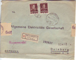 ROMANIA. 1943/Bucuresti,advert.envelope To Duisburg/censured. - Cartas De La Segunda Guerra Mundial