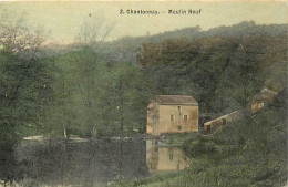 - Vendée -ref-F71- Chantonnay - Moulin Neuf - Moulins à Eau - Carte Colorisée - - Chantonnay