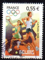 FRANCE 2008 - 1v - Used - Tennis - Athletics - Running - Athlétisme - Race - Olympics JO - Course à Pied - Sommer 2008: Peking