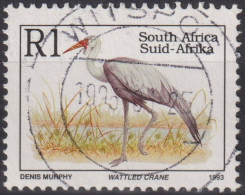 1996 Südafrika ° Mi:ZA 904IIA, Sn:ZA 867K, Yt:ZA 821A, Wattled Crane (Bugeranus Carunculatus) English - Gebraucht