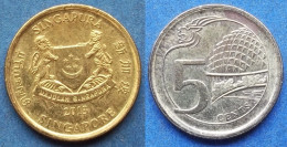 SINGAPORE - 5 Cents 2013 "Esplanade Theatre" KM# 345 Independent (1965) - Edelweiss Coins - Singapour