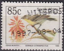 1995 Südafrika ° Mi:ZA 974, Sn:ZA 862A, Yt:ZA 885, Lemon-breasted Canary (Serinus Citrinipectus) - Latin, Vögel - Used Stamps