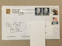 USA United States Used Letter Stamp Cover Dwight Eisenhower Golden Eagle White House 2012 - Lettres & Documents