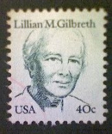 United States, Scott #1868, Used(o), 1984, Lilian Gilbreth, 40¢, Dark Green - Used Stamps