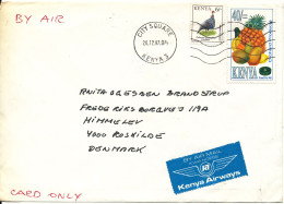 Kenya Cover Sent Air Mail To Denmark City Square 20-12-1997 Topic Stamps - Kenya (1963-...)