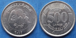 LEBANON - 500 Livres 2012 KM# 39a Independent Republic - Edelweiss Coins - Líbano