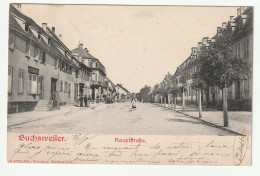 BUCHSWEILER - Hauptfttrafze - Belle CPA Animée 1904 - Bouxwiller