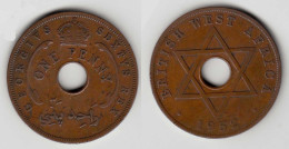 Britisch WEST-AFRIKA 1 Penny Münze 1952   (29996 - Autres – Afrique