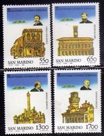 REPUBBLICA DI SAN MARINO 1988 CENTENARIO DELL'UNIVERSITÀ DI BOLOGNA UNIVERSITY CENTENARY SERIE COMPLETA COMPLETE SET MNH - Nuevos