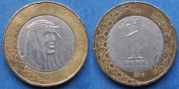 SAUDI ARABIA - 1 Riyal AH1438 / 2016AD KM# 78 Fahad Bin Abd Al-Aziz (1982) - Edelweiss Coins - Saudi Arabia