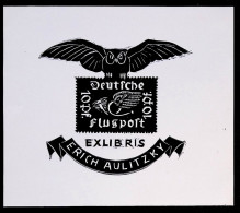 EX LIBRIS  ADOLF FRANZ Per ERICH AULITZKY L27b-F01 - Exlibris