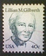 United States, Scott #1868, Used(o), 1984, Lilian Gilbreth, 40¢, Dark Green - Used Stamps