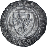 France, Charles VI, Blanc Guénar, 1380-1422, Tournai, Billon, TB+ - 1380-1422 Charles VI Le Fol