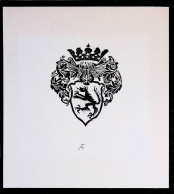 EX LIBRIS  ADOLF FRANZ Per ? STEMMA L27b-F01 - Exlibris