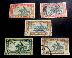 EGYPT KINGDOM 1926 /1951, Rare Complete SET Of The Special Delivery Express Motorcycle, VF - Gebraucht