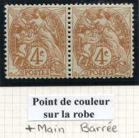 Réf 83 > FRANCE  TYPE BLANC < N° 110 * * Variété < Main Barrée + Tache En Bas Sur La Robe < Neuf Luxe * * MNH - 1900-29 Blanc