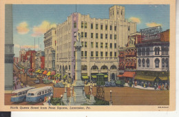 BU60. Vintage US Postcard. North Queen Street From Penn Square. Lancaster. PA. - Lancaster