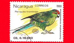 NICARAGUA  - Nuovo - 1990 - Uccelli - Birds - New Zealand '90 - Crowned Parakeet (Cyanoramphus Novaezelandiae) - 0.10 - Nicaragua