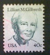 United States, Scott #1868, Used(o), 1984, Lilian Gilbreth, 40¢, Dark Green - Usati